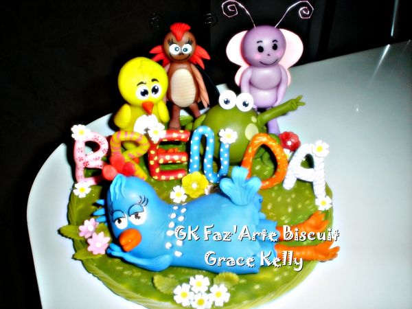 Topo de Bolo Galinha Pintadinha Biscuit