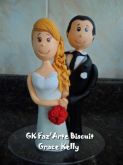 Topo De Bolo Casamento De Biscuit