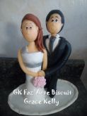 Topo De Bolo Casamento De Biscuit